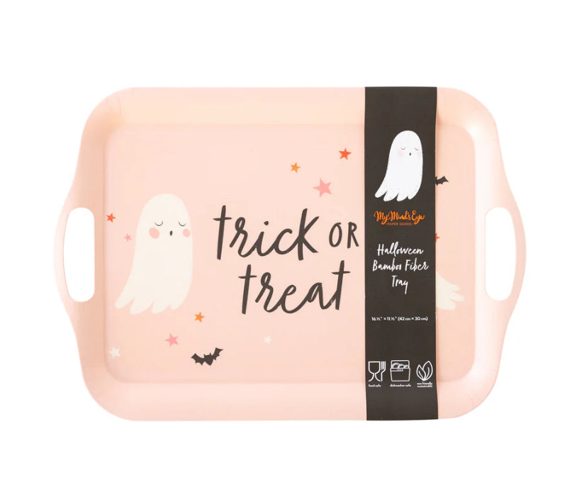 TRICK OR TREAT BAMBOO REUSABLE TRAY