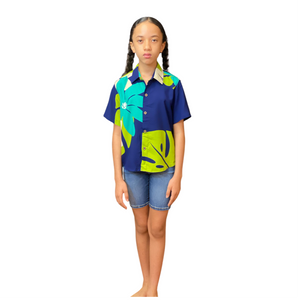 Mod Aloha Navy Kids Kalani Shirt
