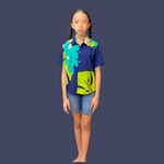 Coradorables BOYS Mod Aloha Navy S/S "Kalani" Aloha Shirt