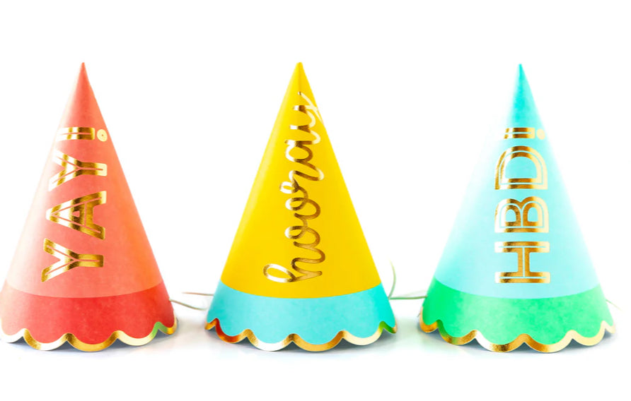 HIP HIP HOORAY PARTY HATS