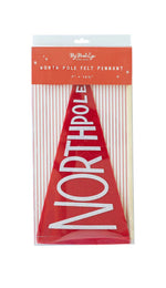 BELIEVE NORTH POLE FELT PENNANT