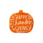 HAPPY THANKSGIVING PUMPKIN SHAPED PAPER DINNER NAPKIN