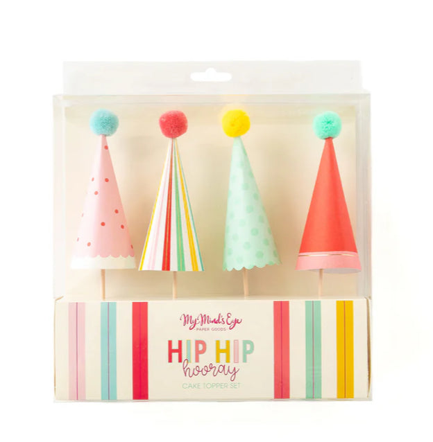 HIP HIP HOORAY CAKE TOPPERS