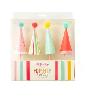 HIP HIP HOORAY CAKE TOPPERS