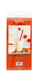 BELIEVE SANTA REUSABLE STRAW SET