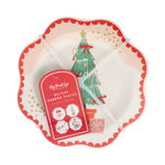 SANTA SCENES BAMBOO MELAMINE PLATE SET