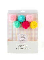 CAKE BY COURTNEY POM-POM CAKE TOPPERS