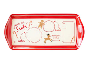 BELIEVE SANTA COOKIE MINI MELAMINE TRAY