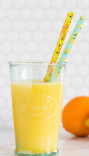 FRUIT BASKET REUSABLE STRAWS
