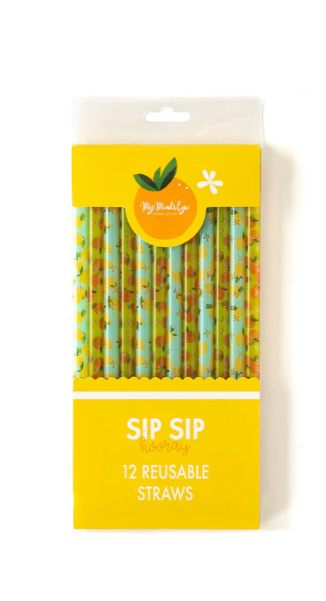 FRUIT BASKET REUSABLE STRAWS