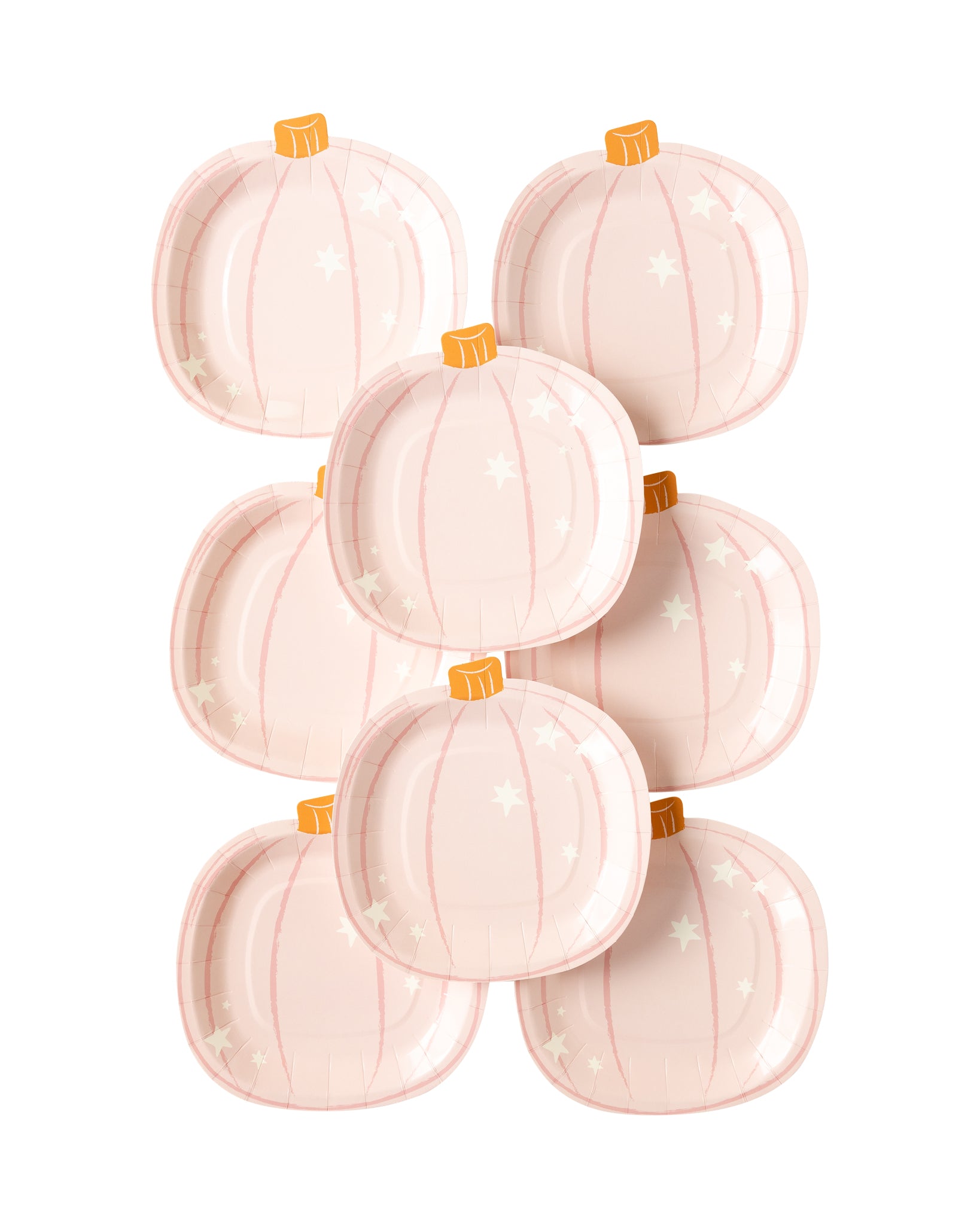 GHOUL GANG PUMPKIN SHAPED PAPER PLATE