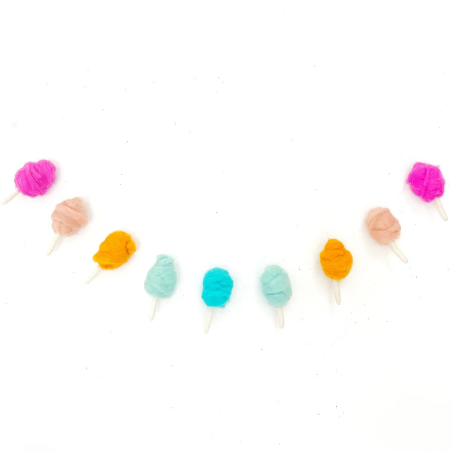 Cotton Candy Felt Garland