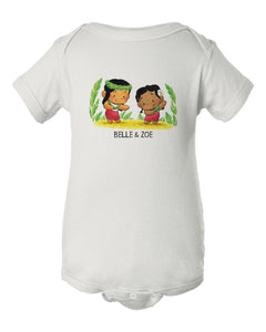 Belle & Zoe MAY DAY HULA INFANT Onesie
