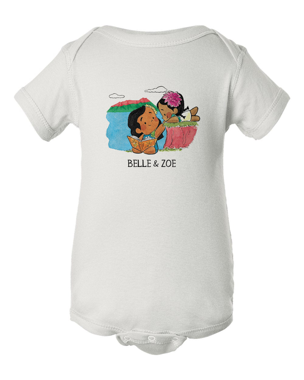 Belle & Zoe READING INFANT Onesie