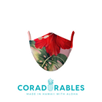 Coradorables Hawaiian Aloha Print Cloth Unisex Face Mask PPE
