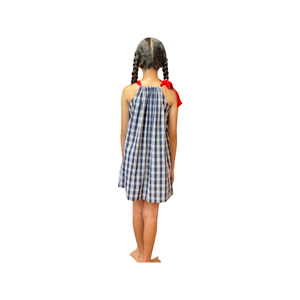 Coradorables GIRLS Palaka Navy Signature Ribbon Dress