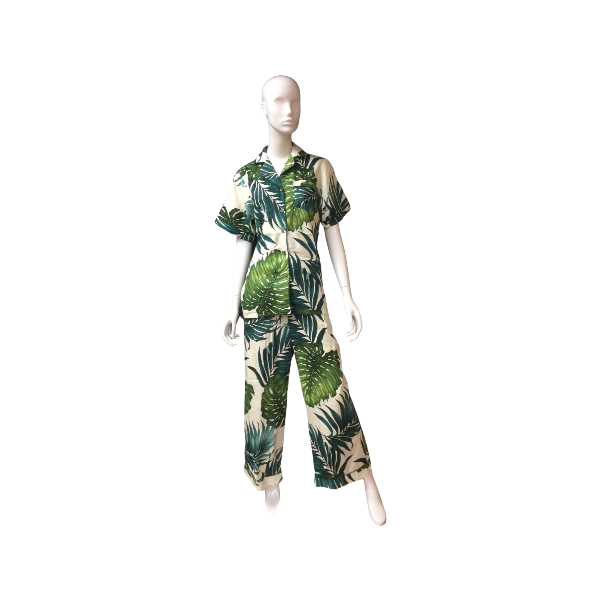 Cora Spearman Hawaii Womens Short sleeve pajama pants 2 piece set