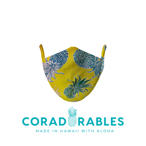 Coradorables Hawaiian Aloha Print Cloth Unisex Face Mask PPE