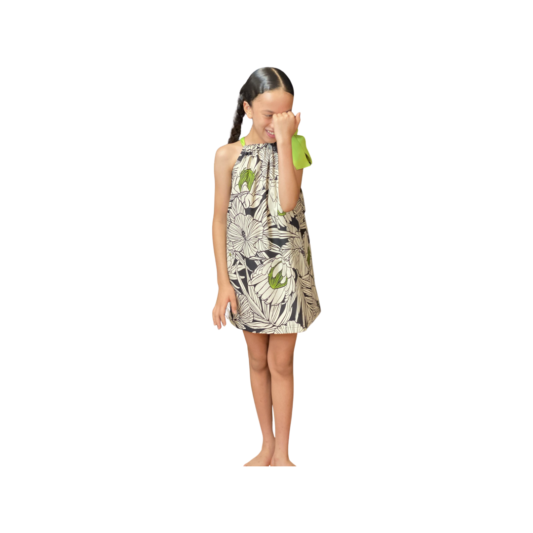 Coradorables GIRLS Protea Black Signature Ribbon Dress