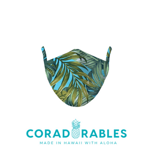 Coradorables Hawaiian Aloha Print Cloth Unisex Face Mask PPE