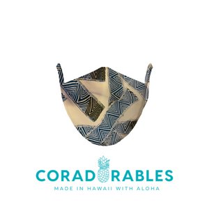 Coradorables Hawaiian Aloha Print Cloth Unisex Face Mask PPE