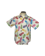 Boys, hawaiian, shirt , rainbow, pineapples, slim fit, Coradorables, modern aloha, aloha wear, resort wear, unisex, family matching