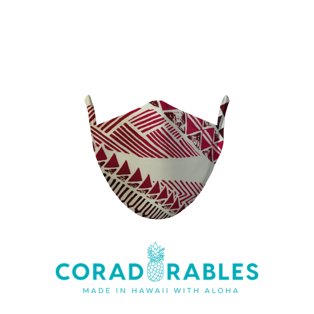 Coradorables Hawaiian Aloha Print Cloth Unisex Face Mask PPE