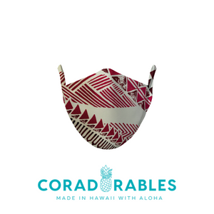 Coradorables Hawaiian Aloha Print Cloth Unisex Face Mask PPE