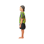 boys hawaiian shirt, black ginger, slim cut fit, size up recommended, aloha shirt, unisex, Coradorables, aloha wear, resort wear, family matching