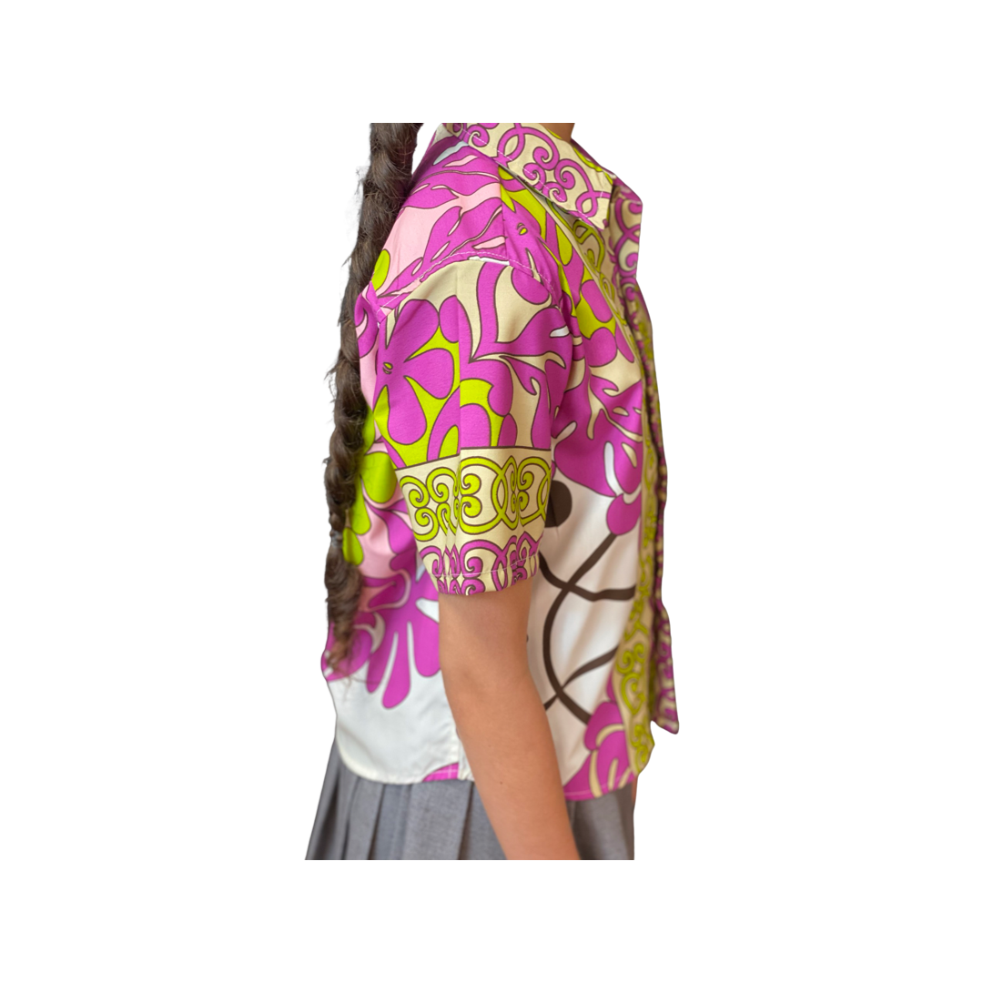  boys, hawaiian, shirt, hawaiian quilt, orchid, aloha shirt, unisex,  Coradorables, modern aloha, aloha wear, resort wear, family matching